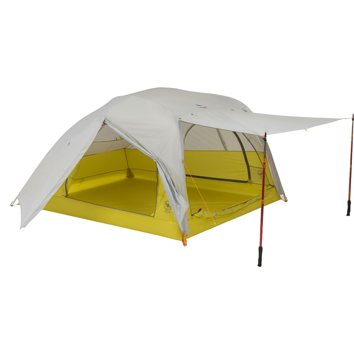Image of Big Agnes Salt Creek SL3 Tent: 3-Person 3-Season Gray Violet/Warm Olive, 3P