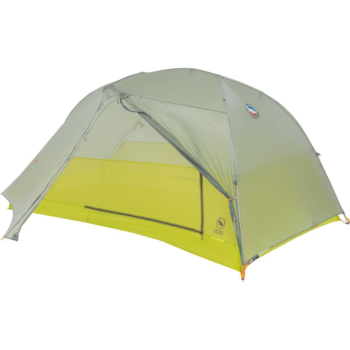 Image of Big Agnes Tiger Wall 2 Platinum Tent: 2-Person 3-Season Mercury/Evening Primrose, 2P
