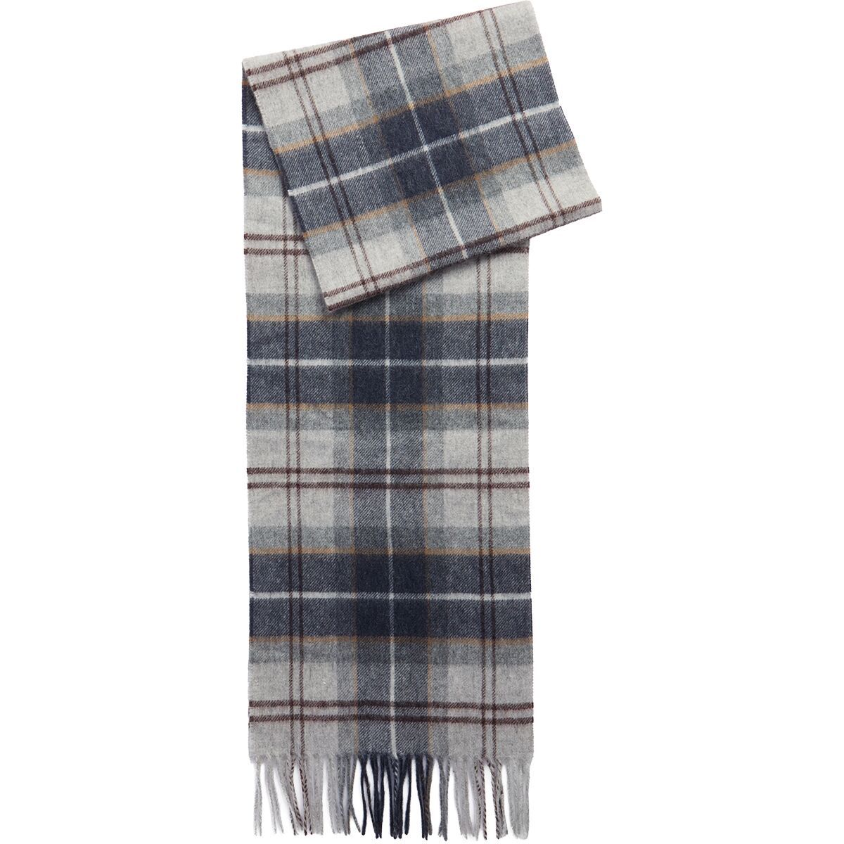 Image of Barbour Merino Cashmere Tartan Scarf Winterberry Tartan, One Size