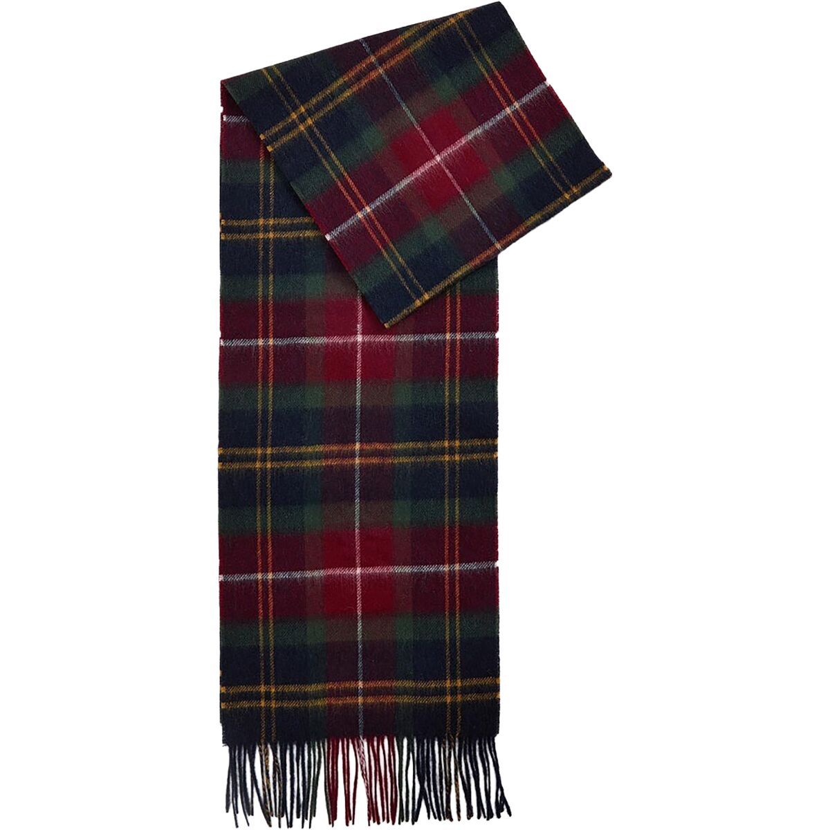 Barbour Merino Cashmere Tartan Scarf Winterberry Tartan, One Size