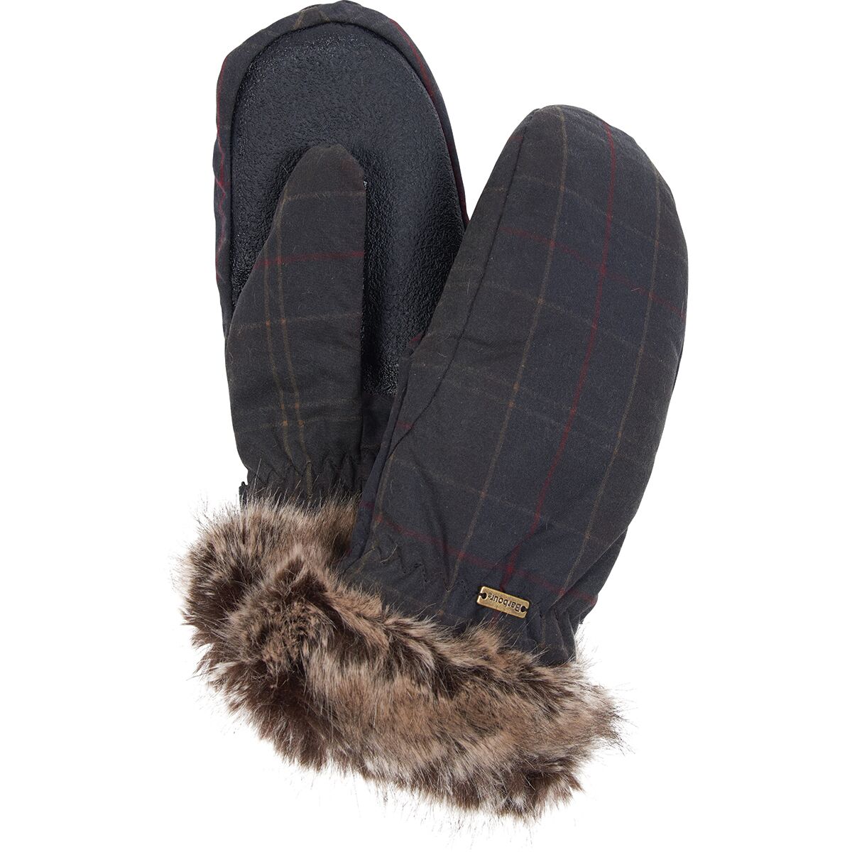 Barbour Wax Fur Trim Mitten - Women's 