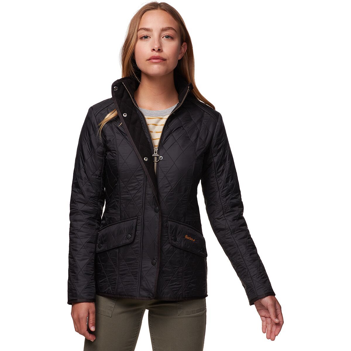 Image of Barbour Cavalry Polarquilt Jacket - Women's Black, US 12/UK 16