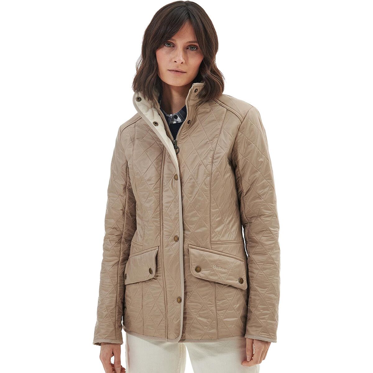 Image of Barbour Cavalry Polarquilt Jacket - Women's Light Fawn, US 12/UK 16