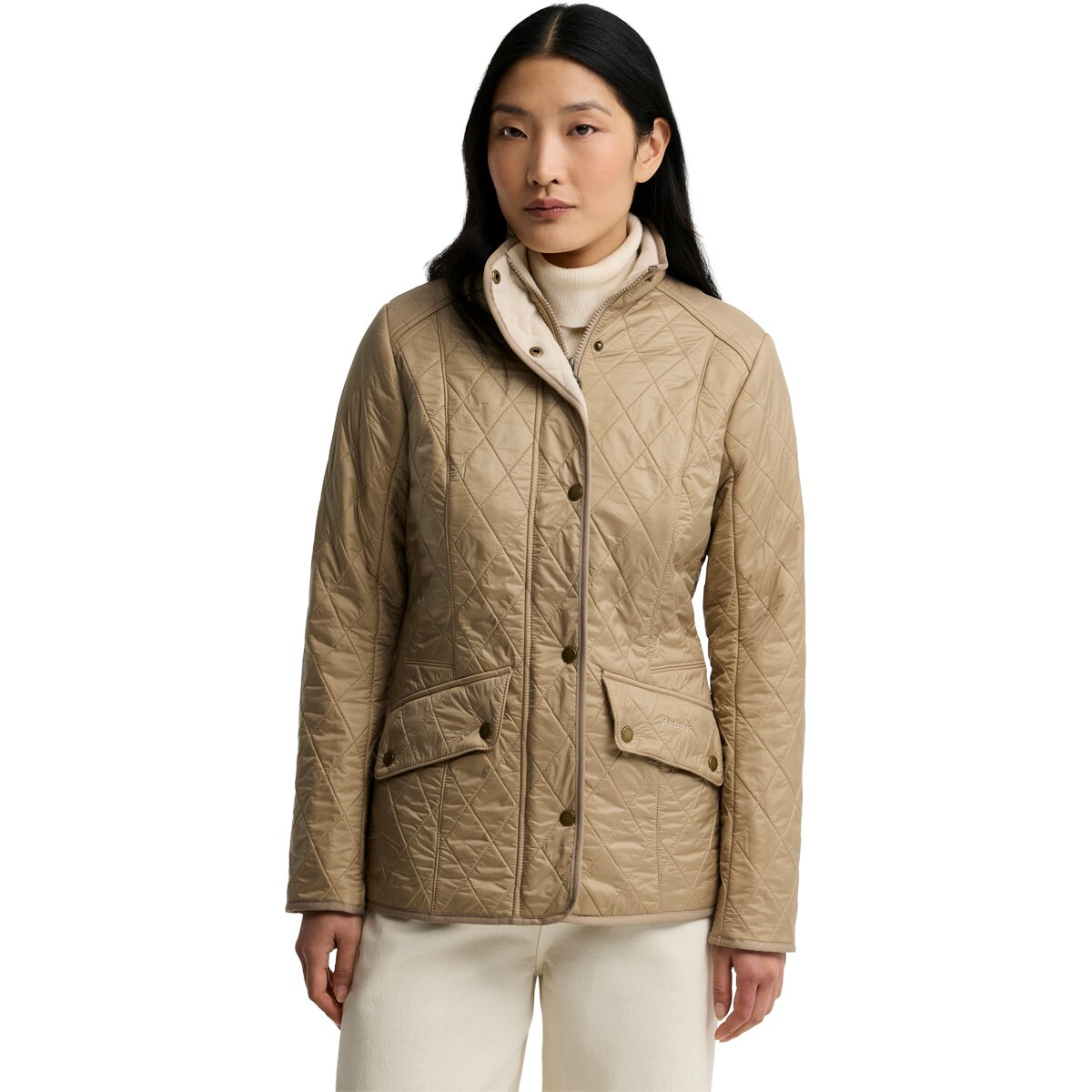 Image of Barbour Cavalry Polarquilt Jacket - Women's Light Trench/Pearl, US 6/UK 10
