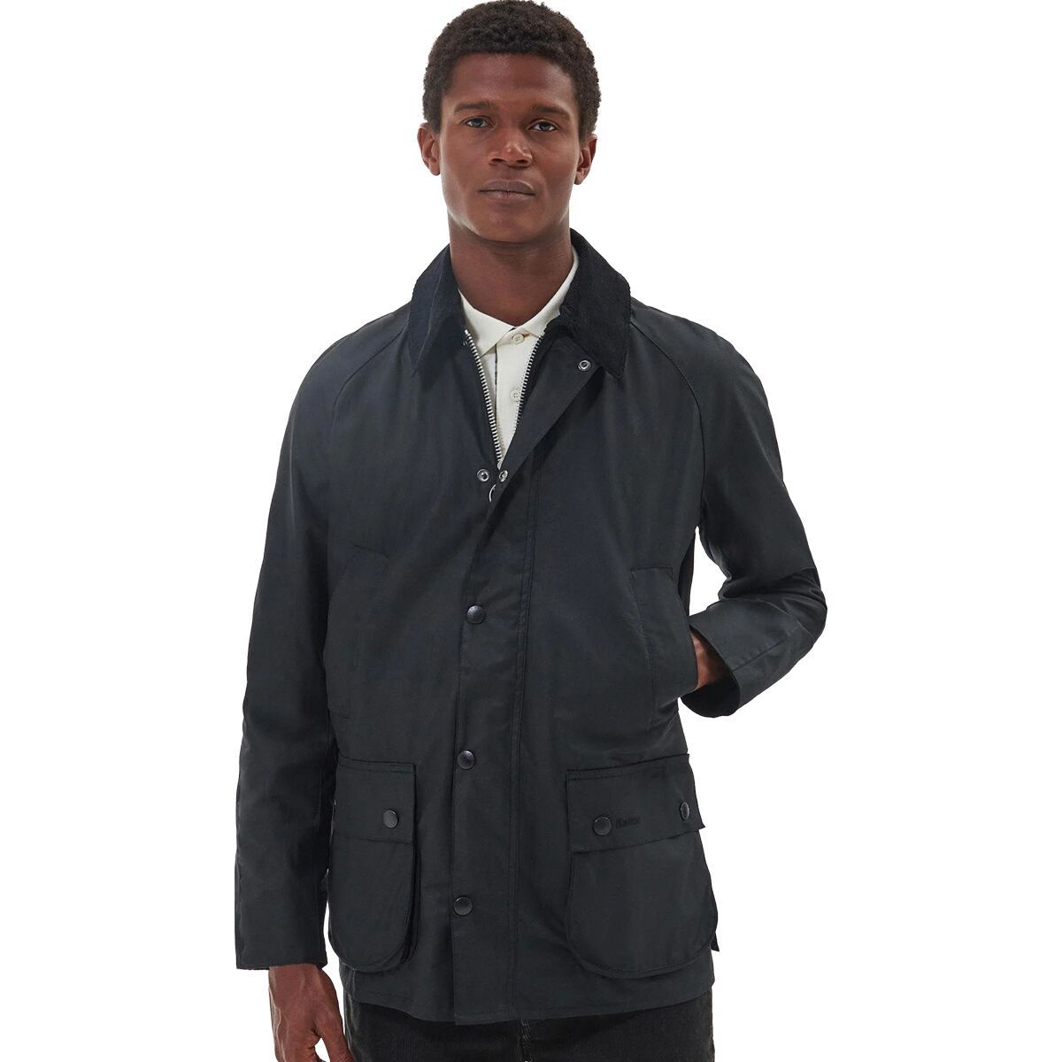 Barbour Ashby Wax Jacket - Men's Black/Classic, 4XL