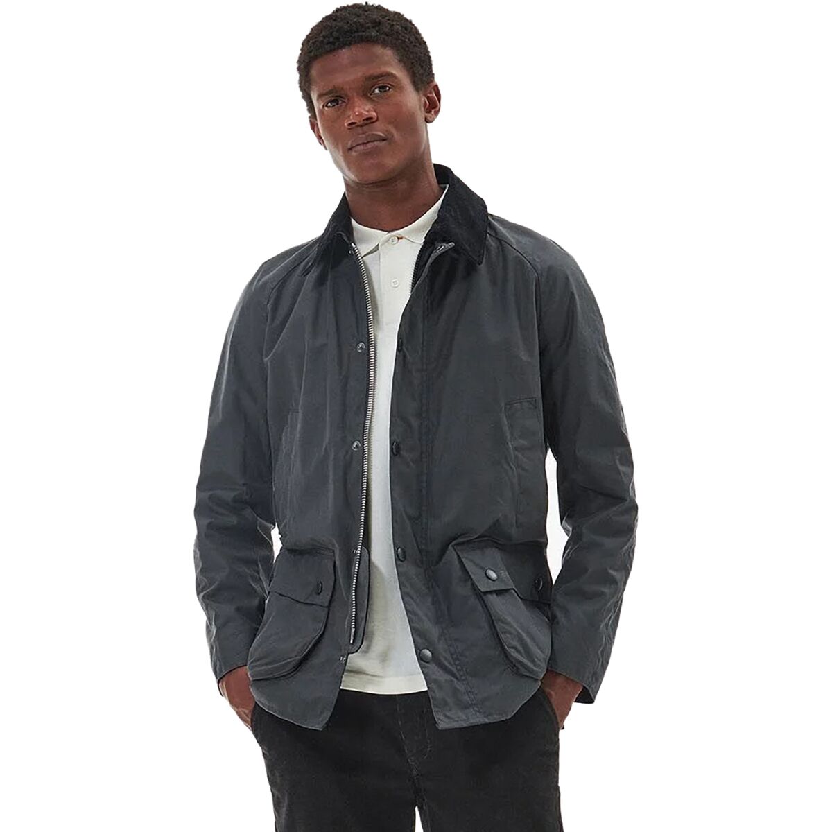 Barbour ダークグレー カジュアルジャケット GRECLA_D7.jpg