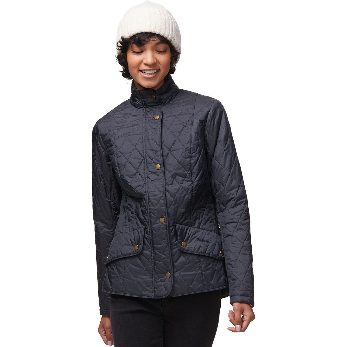 Barbour Flyweight Cavalry Quilt Jacket - Women's Navy/Navy, US 14/UK 18