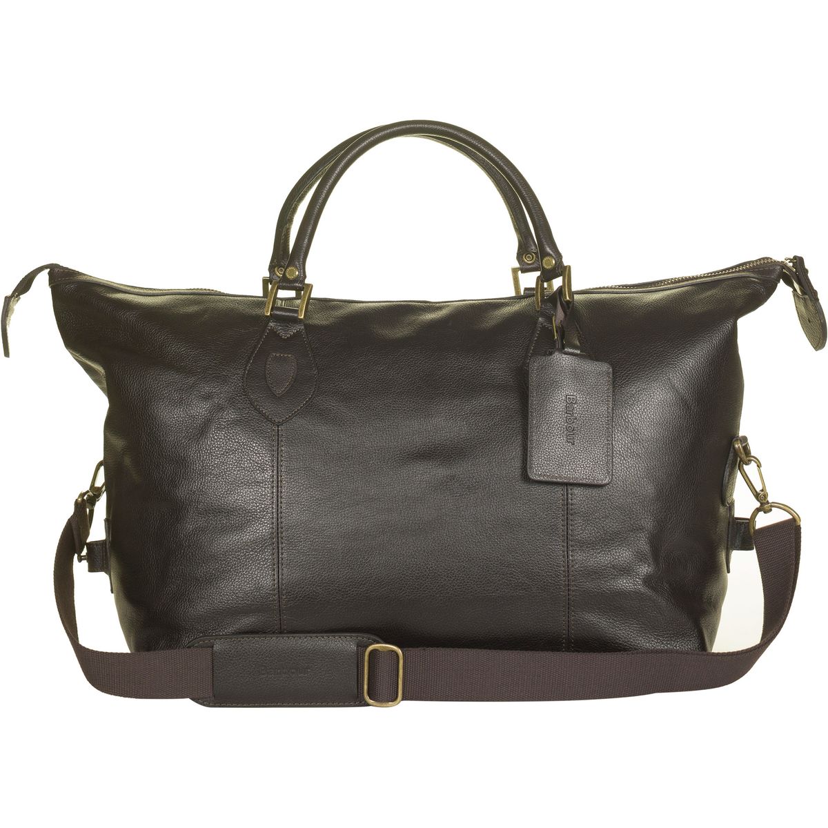 barbour leather travel explorer bag