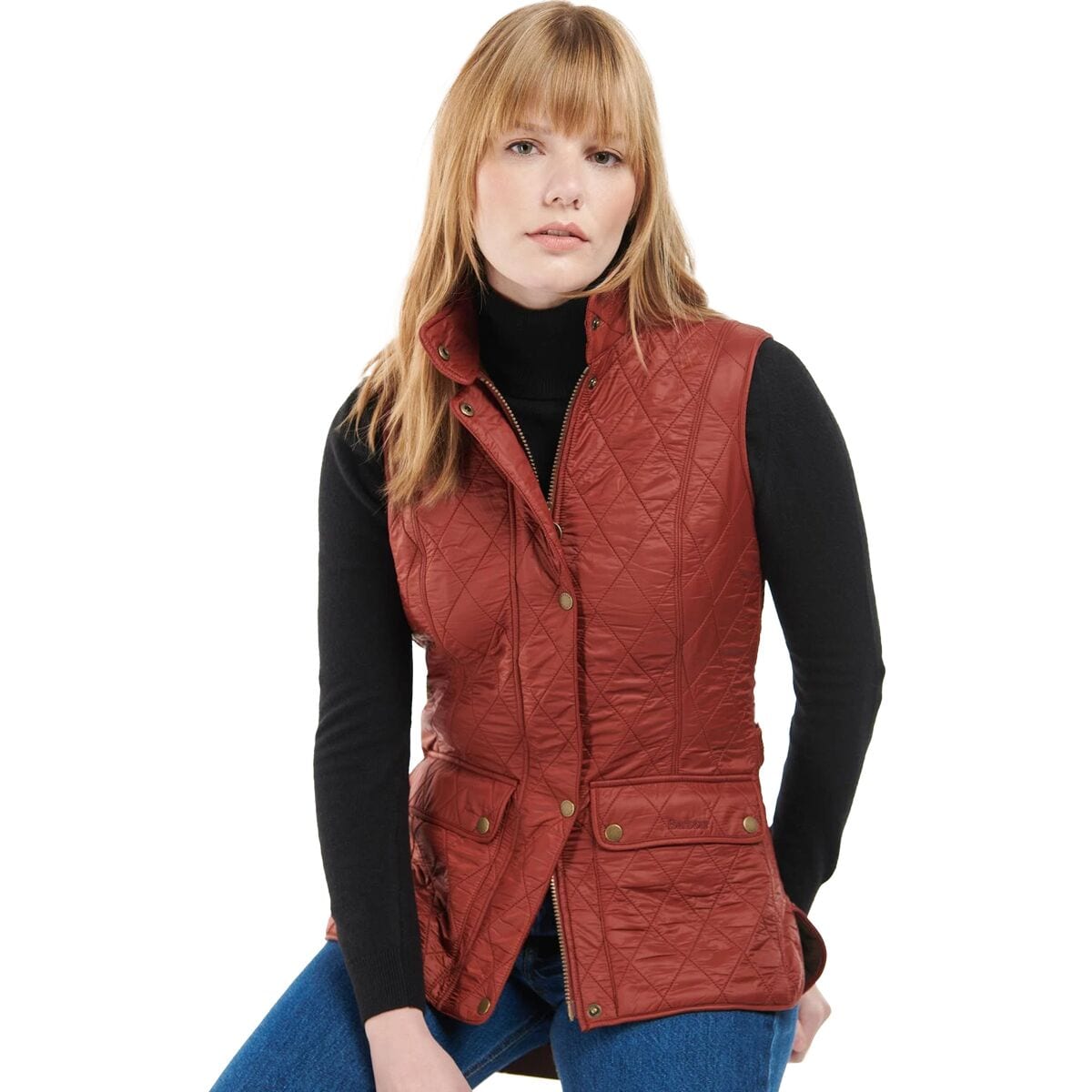 Barbour Wray Gilet Burnt Henna Brown 6