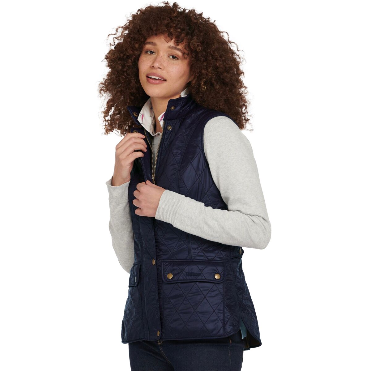 Image of Barbour Wray Gilet Vest - Women's Navy, US 6/UK 10
