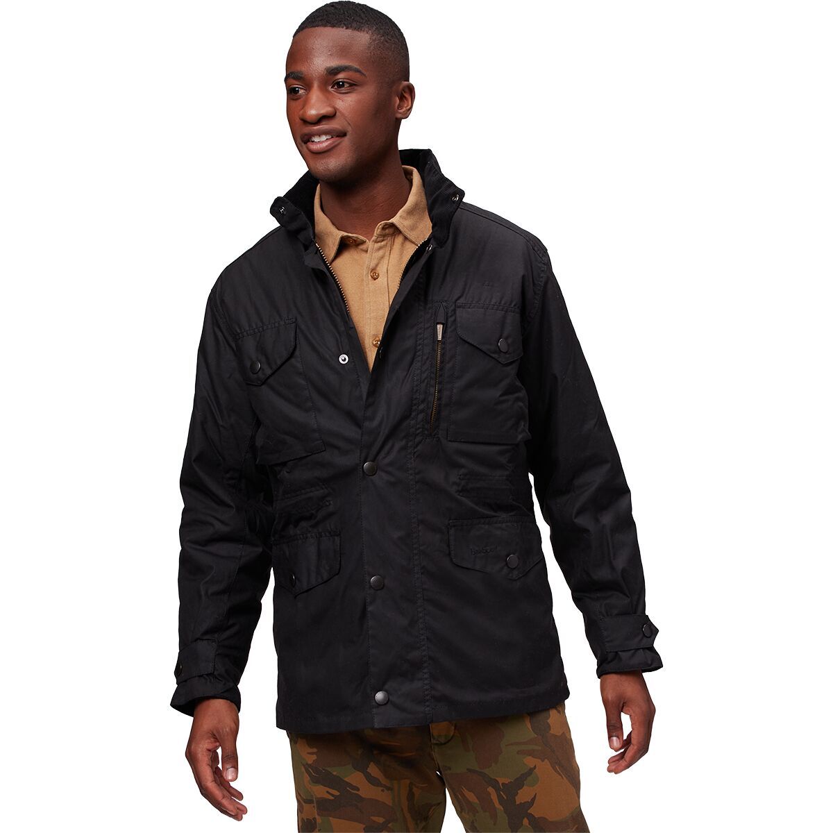 Barbour Sapper Wax Jacket - Men's Black, XXL