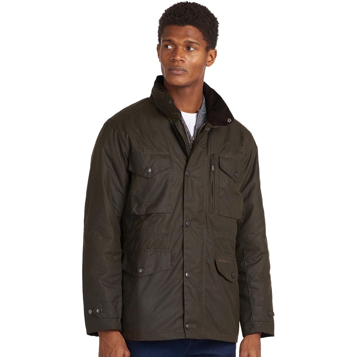 Barbour Sapper Wax Jacket - Men's Olive, XXL