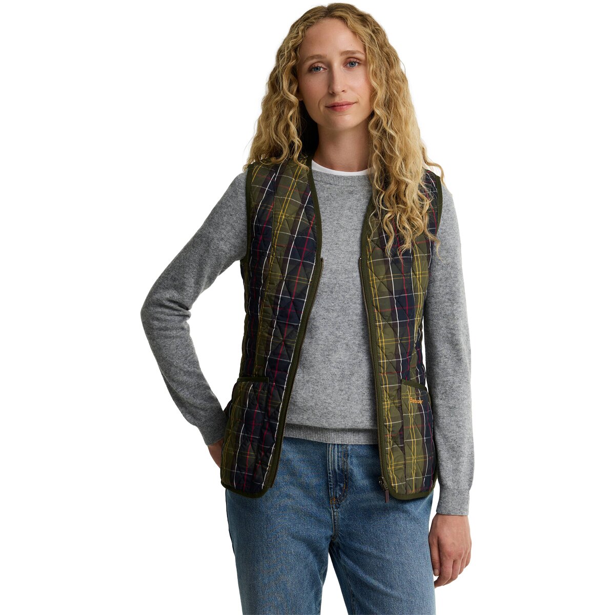 Image of Barbour Fleece Betty Liner Vest - Women's Classic Tartan, US 4/UK 8