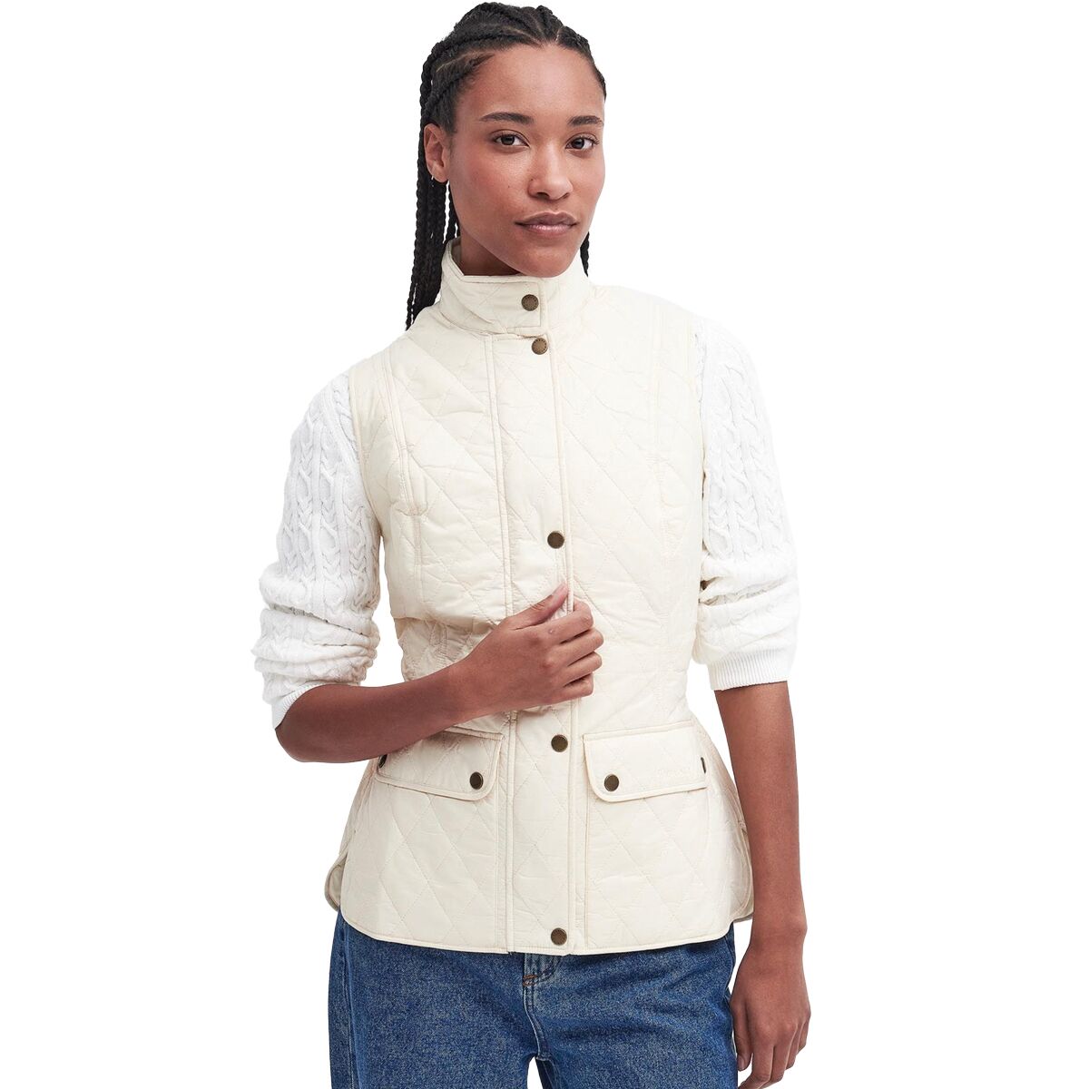 Image of Barbour Otterburn Gilet - Women's Summer Pearl, US 4/UK 8