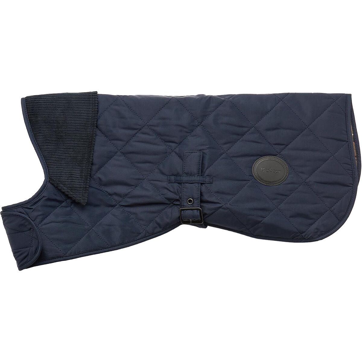 Image of Barbour Quilted Dog Coat Navy, S