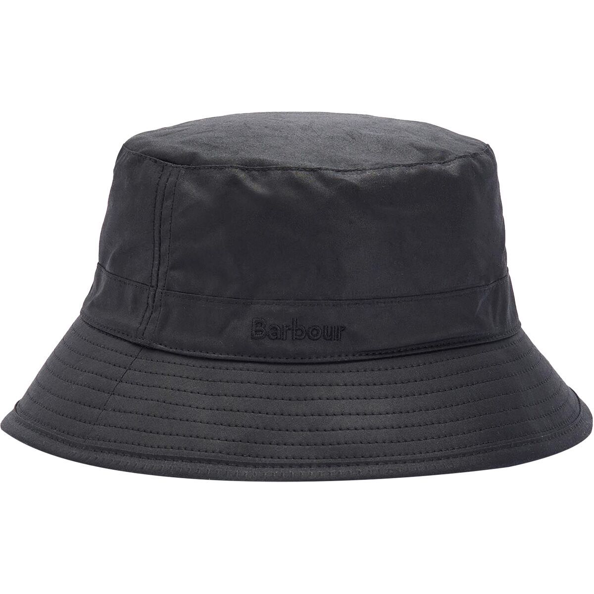 Image of Barbour Waxed Bucket Hat Black, M