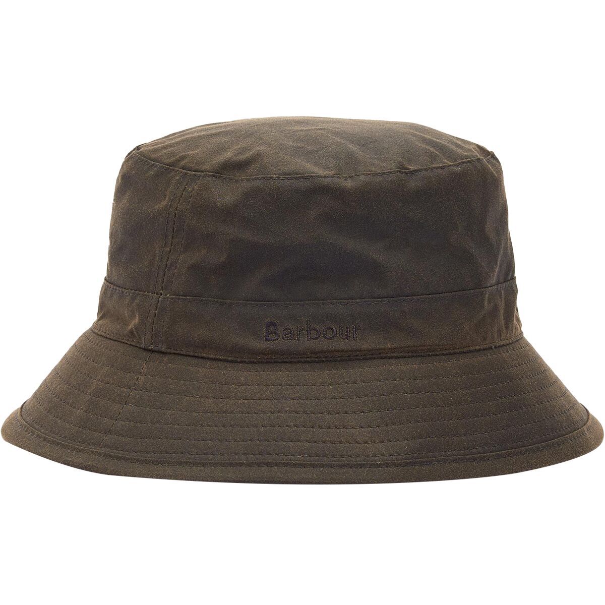 Image of Barbour Waxed Bucket Hat Olive, L