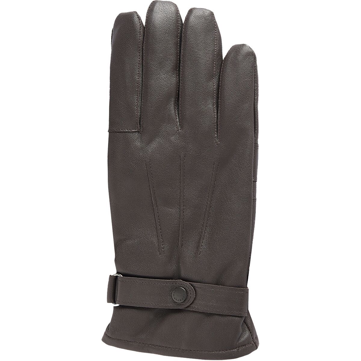 Image of Barbour Burnished Leather Thinsulate Glove Dark Brown, L