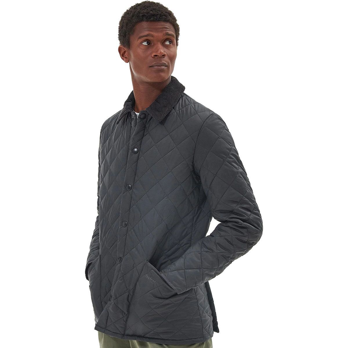 Barbour Heritage Liddesdale Quilted Jacket - Men's Charcoal, M