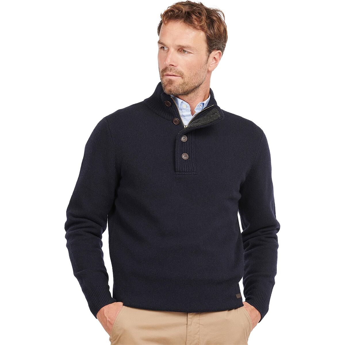 Patch Half-Zip Sweater - Men