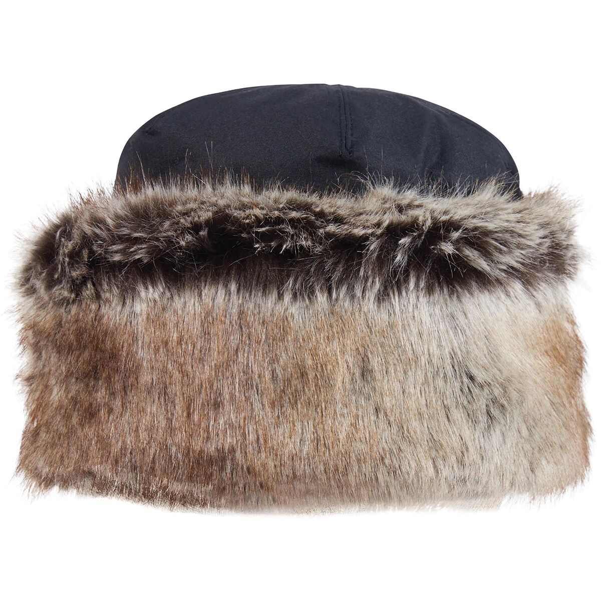 GORGEOUS VINTAGE WOMENS BARBOUR AMBUSH HAT COSACK STYLE HAT FLAT TOP Gray Brown Barbour Ambush Hat - Accessories main image 3