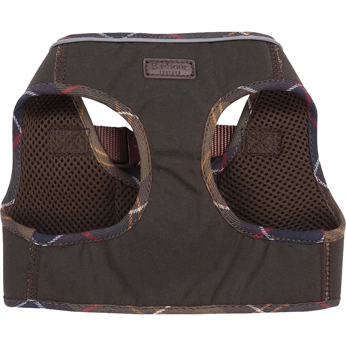 Image of Barbour Wax Step In Dog Harness Olive/Classic, L
