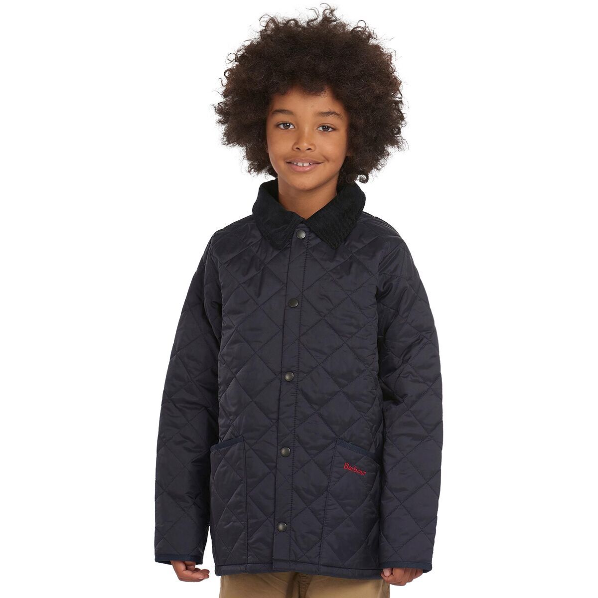 Barbour Liddesdale Quilted Jacket - Boys' Navy, XXS