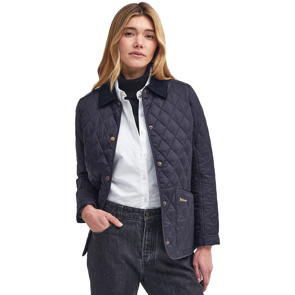 Image of Barbour Annandale Quilt Jacket - Women's Navy, US 12/UK 16