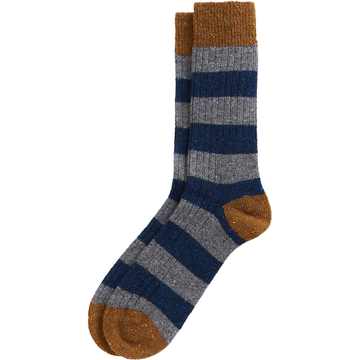 Image of Barbour Houghton Stripe Sock Asphalt/Navy, L