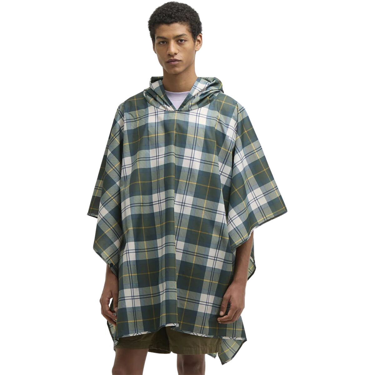 Image of Barbour Tartan Showerproof Poncho Ancient Tartan, One Size