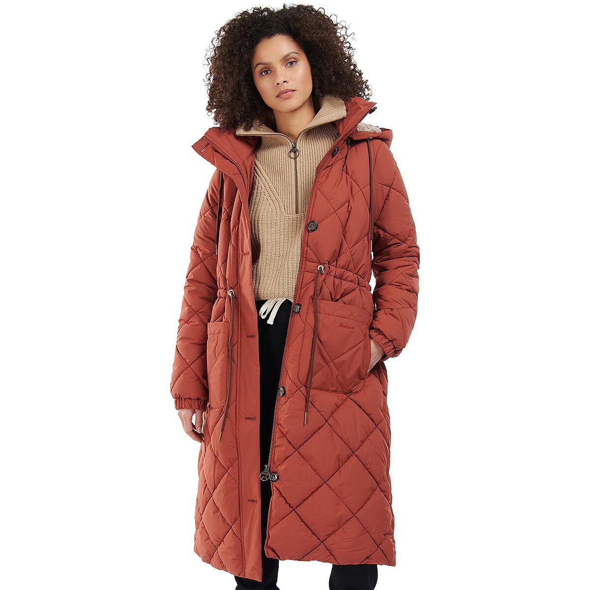 Barbour Orinsay Quilt Jacket - Women's Maple/Dress, US 10/UK 14