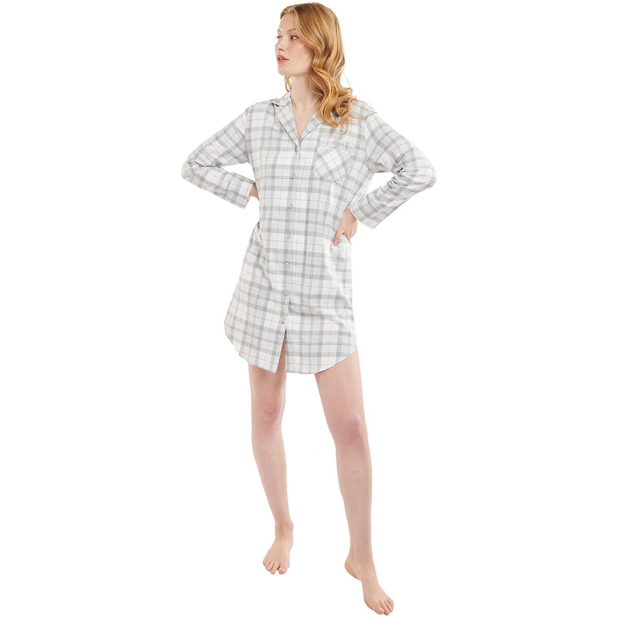 Barbour Etta Nightshirt - Women's Light Grey Marl, L