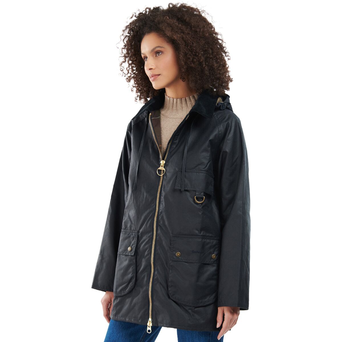 Image of Barbour Highclere Wax Jacket - Women's Navy, US 12/UK 16
