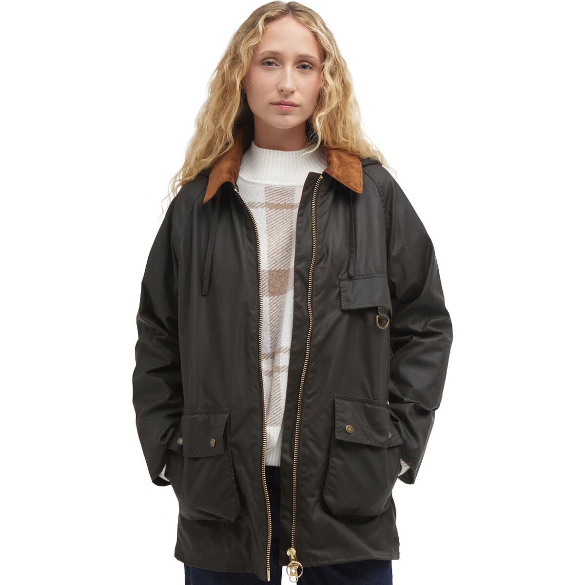 Barbour Barbour Highclere Wax Jacket - Women's Olive, US 10/UK 14