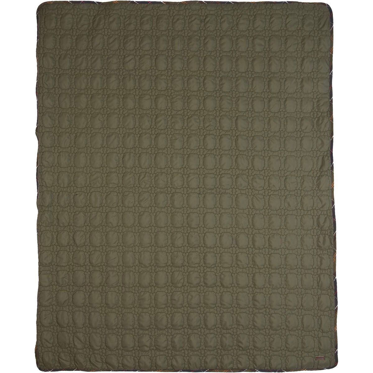 Barbour Dog Bone Quilted Blanket Dark Olive, One Size