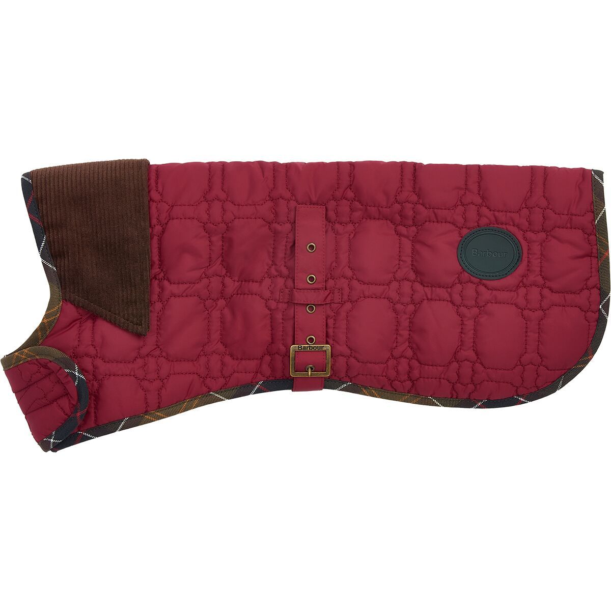 Barbour Dog Bone Quilted Dog Coat Cranberry, XL