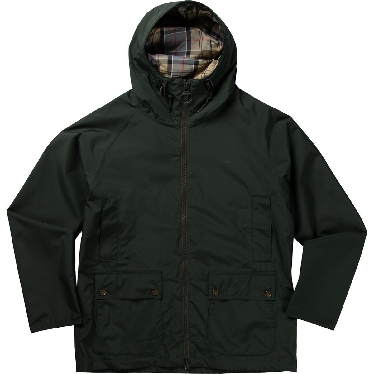 Barbour Hooded Domus Jacket - Men's Sage/Dress, M