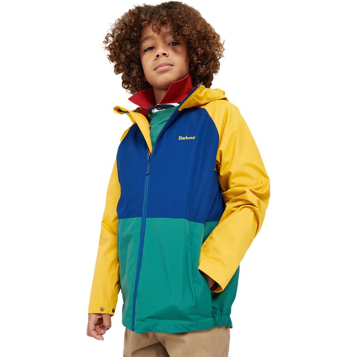 Barbour Cromar Showerproof Jacket - Boys' Ochre, XXL