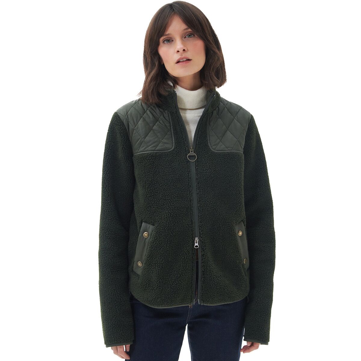 Barbour Rockling Fleece - Women's Olive/Sage, US 12/UK 16