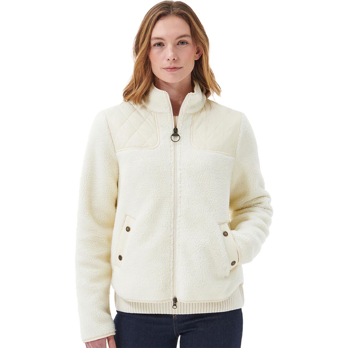 Barbour Rockling Fleece - Women's Winter Pearl/Calico, US 6/UK 10