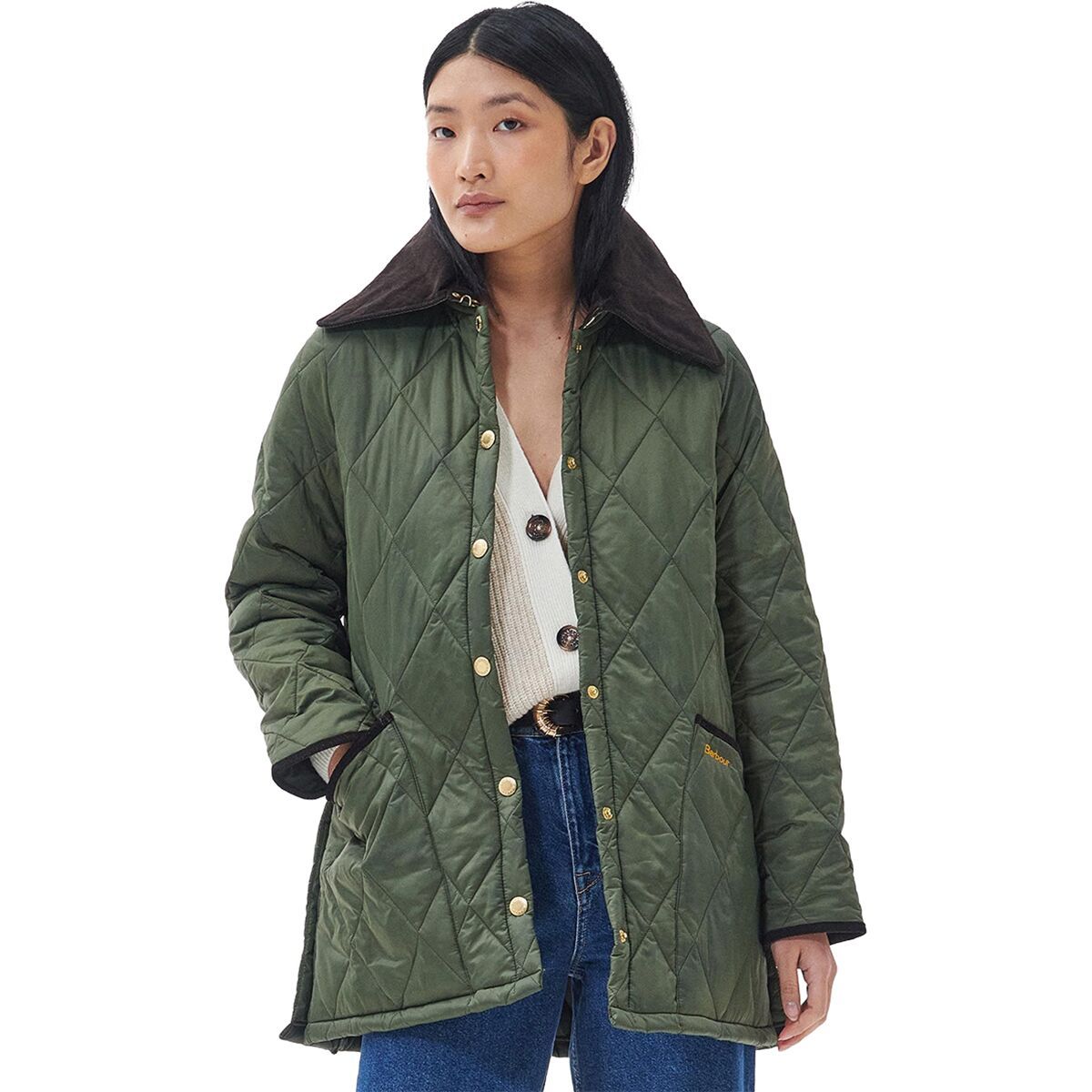 Barbour Modern Liddesdale Quilt Jacket - Women's Olive, US 6/UK 10