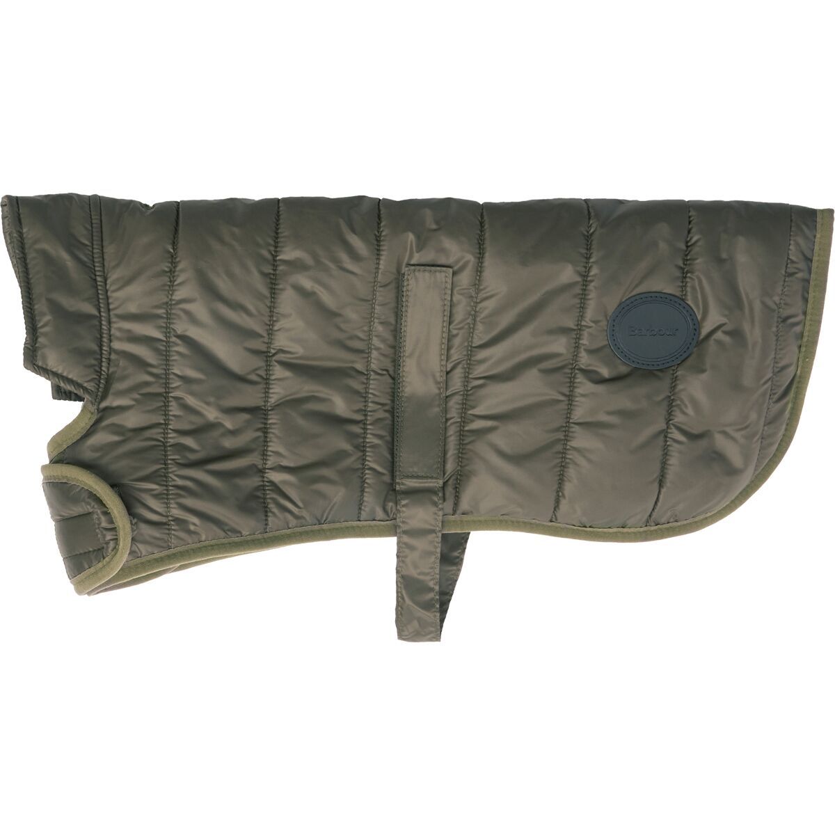 Barbour Baffle Quilted Dog Coat Dark Olive, L