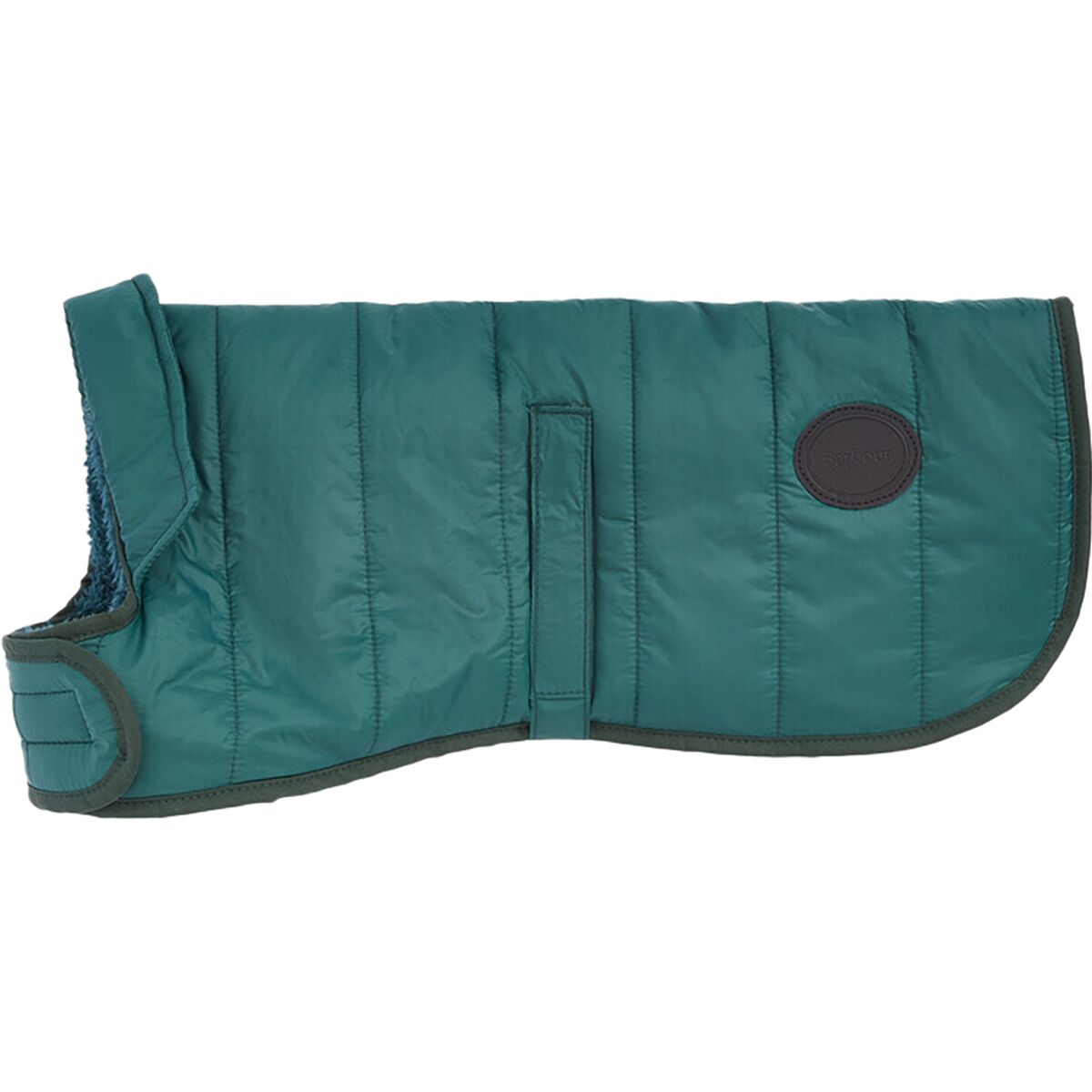 Image of Barbour Baffle Quilted Dog Coat Evergreen, XS
