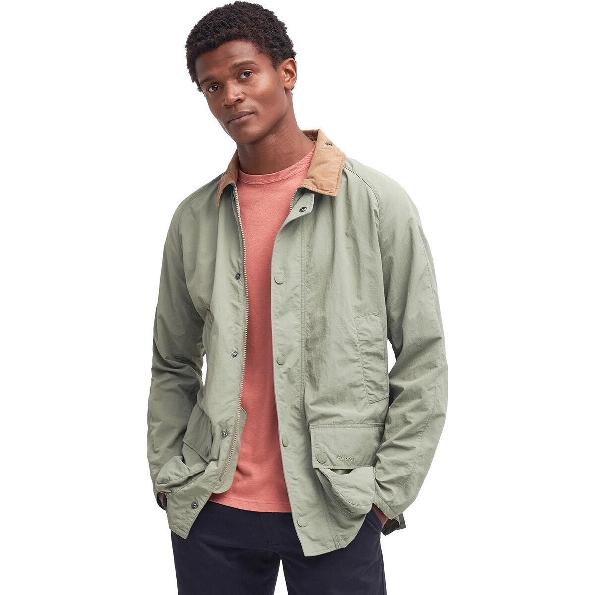 Barbour Ashby Showerproof Jacket - Men's Dusty Green, XL