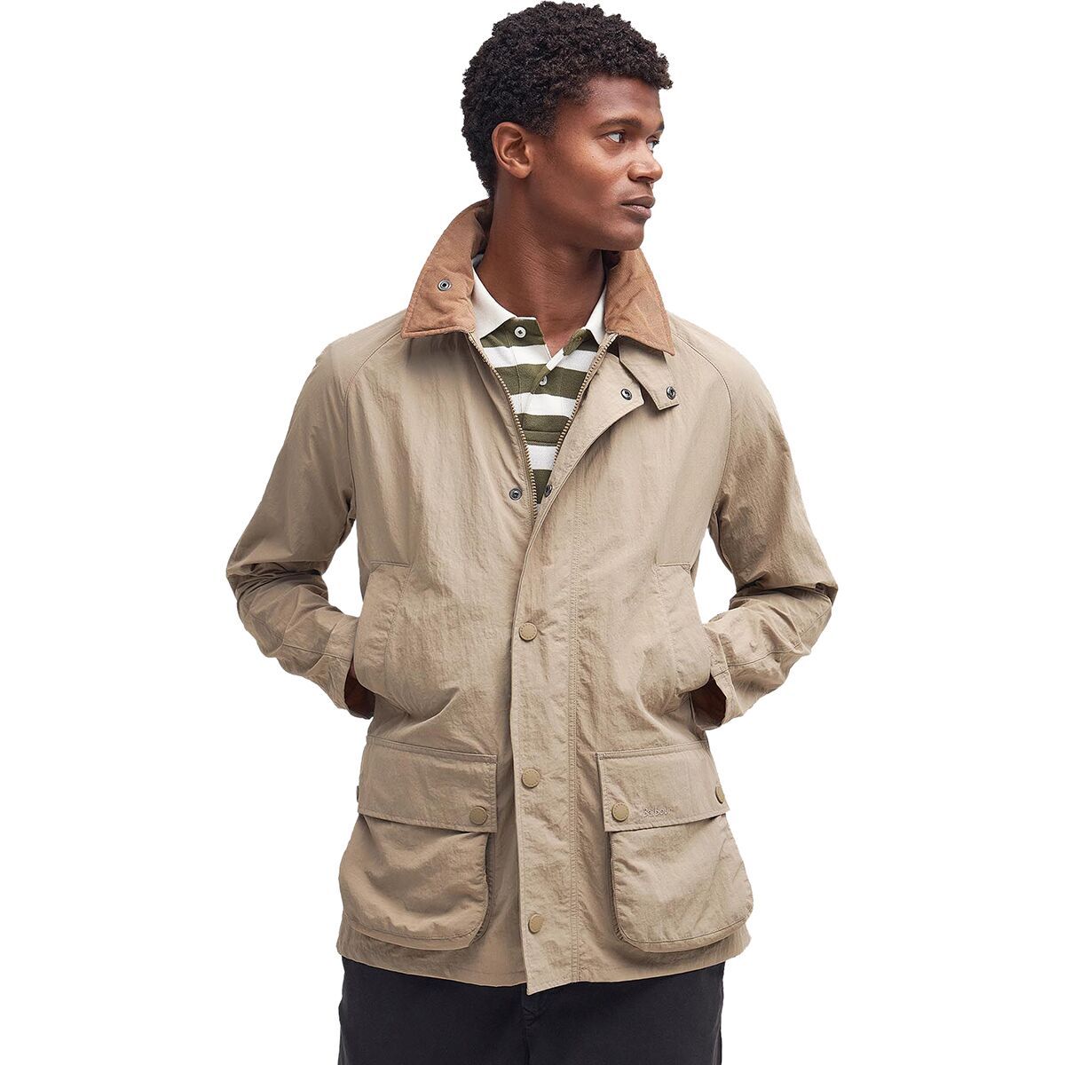 Barbour Ashby Showerproof Jacket - Men's Timberwolf, XXL