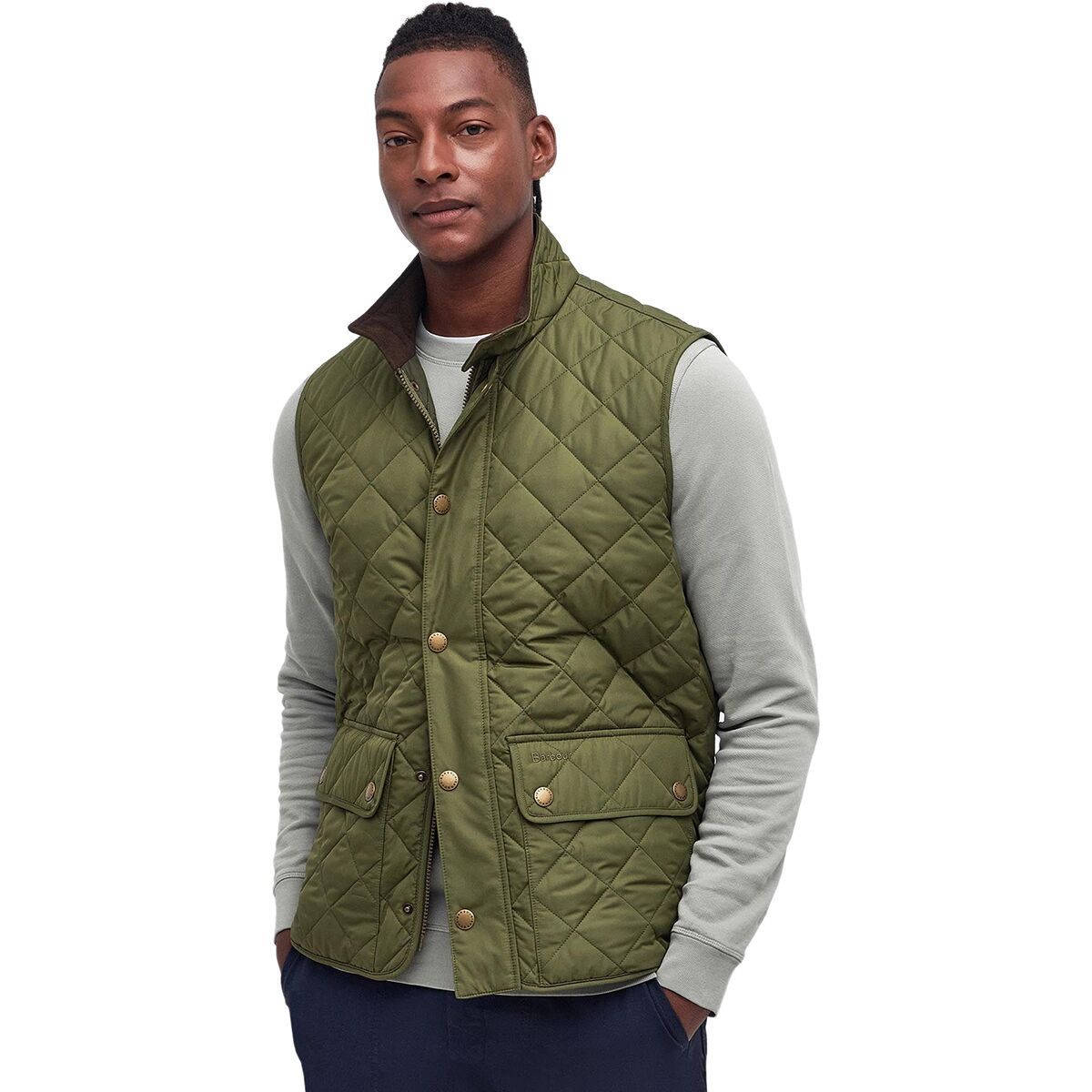 Barbour New Lowerdale Gilet - Men's Dark Moss, S