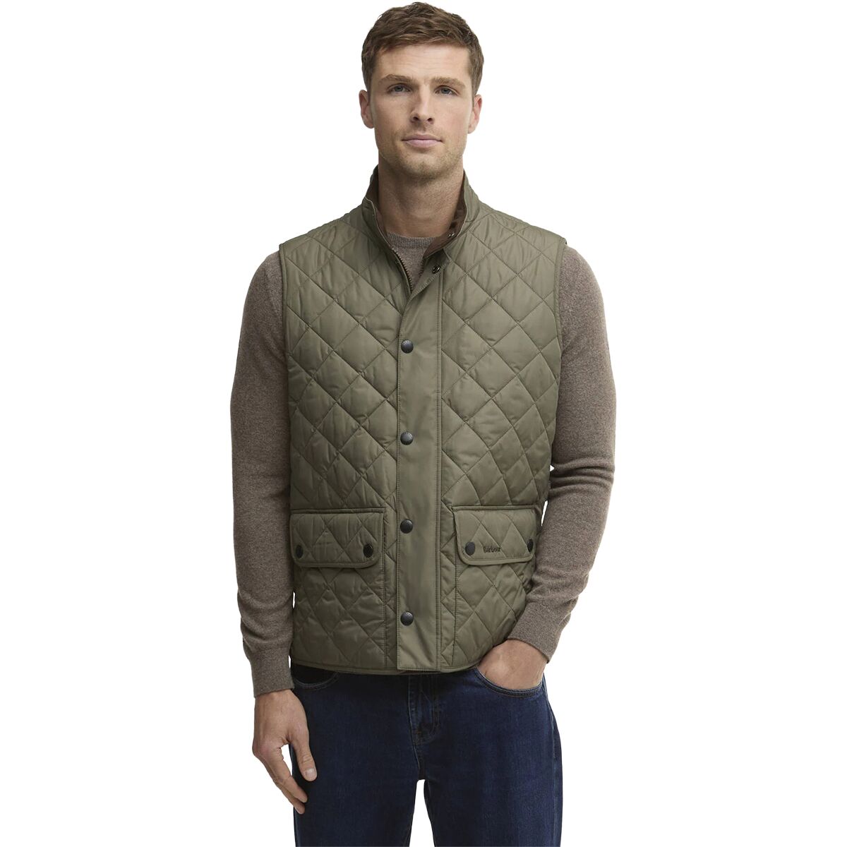 Image of Barbour New Lowerdale Gilet - Men's Dusty Olive, S