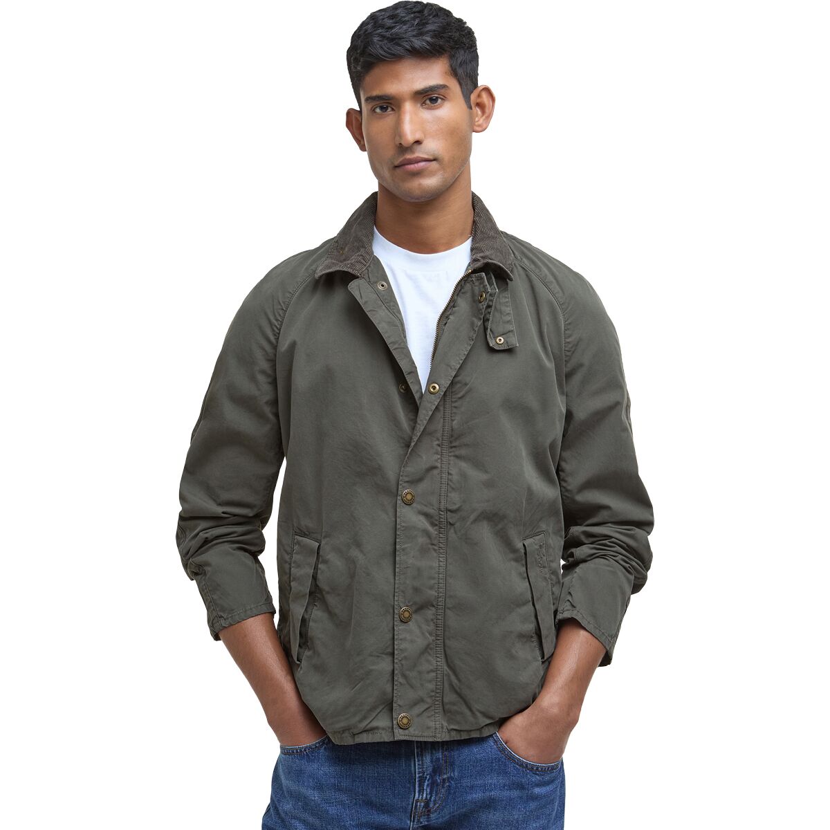 Image of Barbour Tracker Casual Jacket - Men's Olive, L