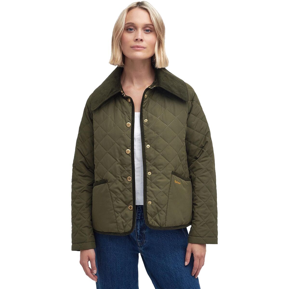 Barbour Gosford Quilt Jacket - Women's Army Green, US 8/UK 12