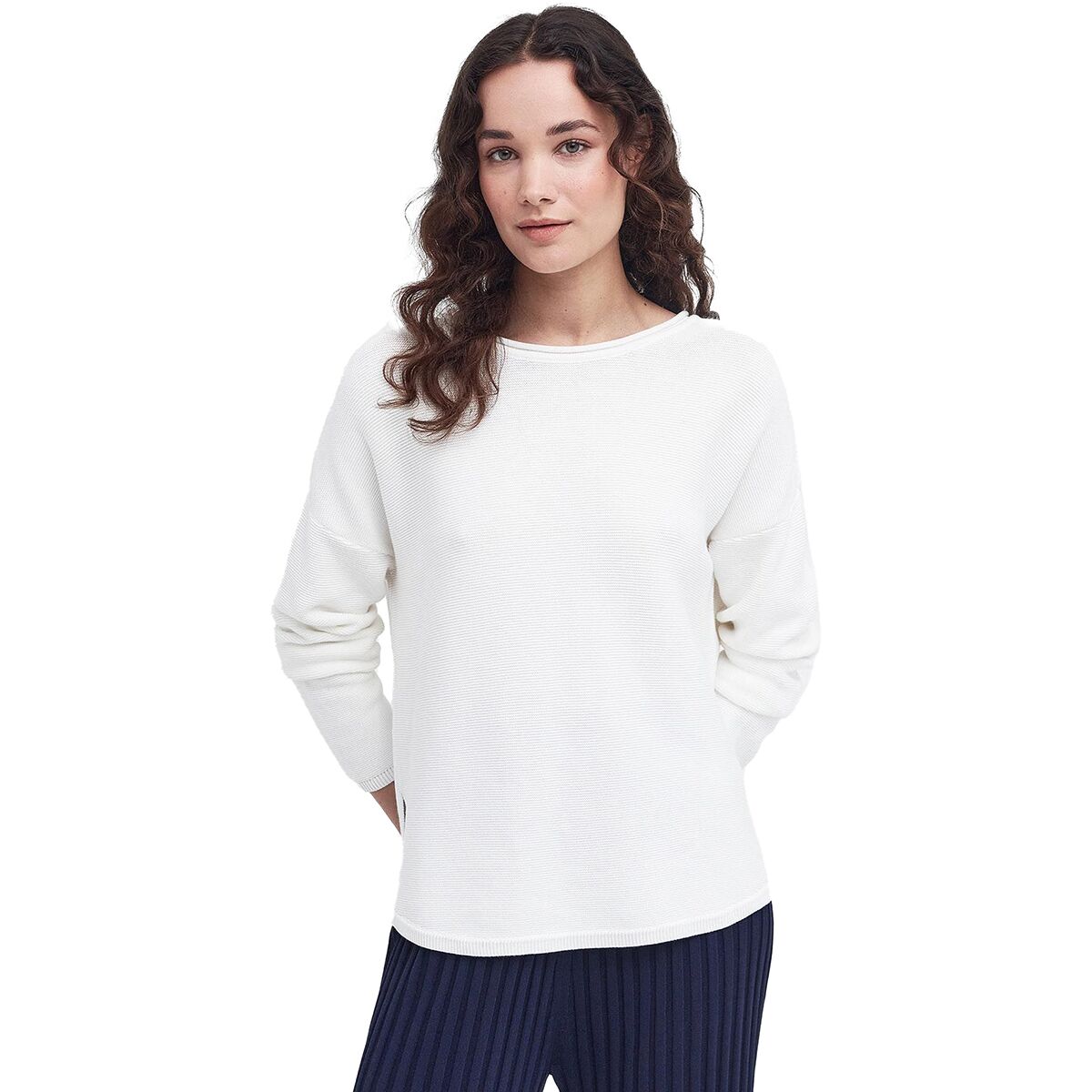 Image of Barbour Marine Knitted Jumper - Women's Cloud, US 4/UK 8